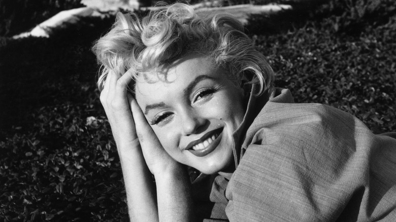 Marilyn Monroe smiling.