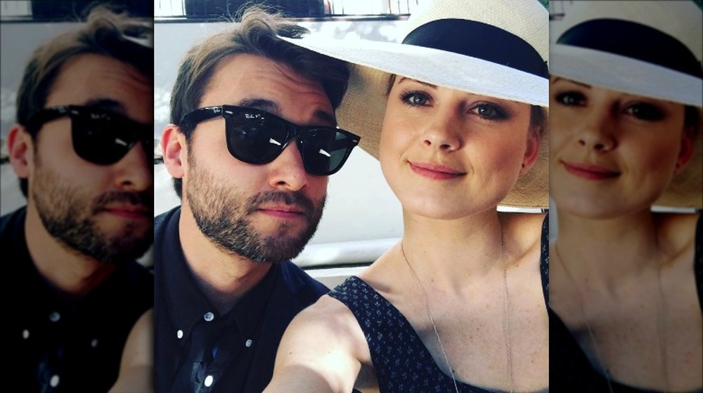 Casey Hooper and Alexandra Breckenridge smiling