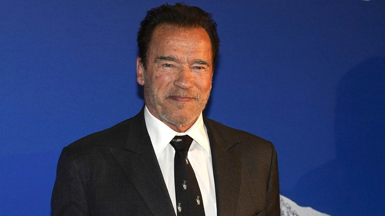 Arnold Schwarzenegger smiling