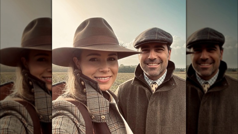 Dario Franchitti with wife Eleanor Robb