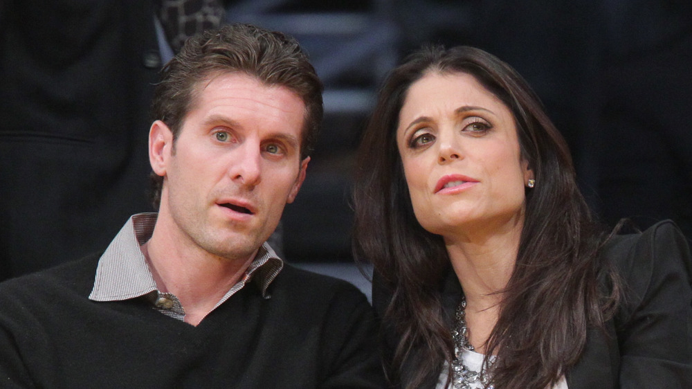 Jason Hoppy and Bethenny Frankel sitting together in 2010