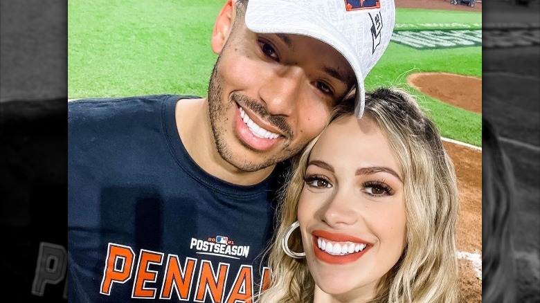 Carlos Correa and Daniella Correa Rodriguez smiling