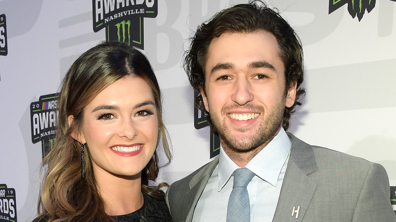 Kaylie Green and Chase Elliott smiling