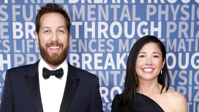 Chris Sacca and Crystal Sacca in black tie attire