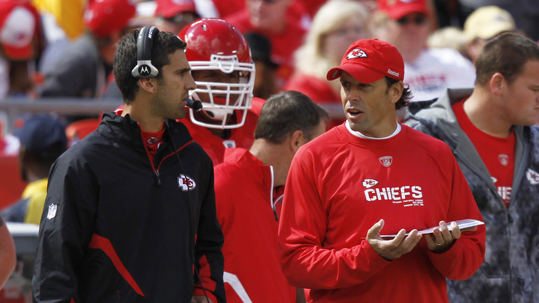 Nick Sirianni coaching the Kansas City Chiefs