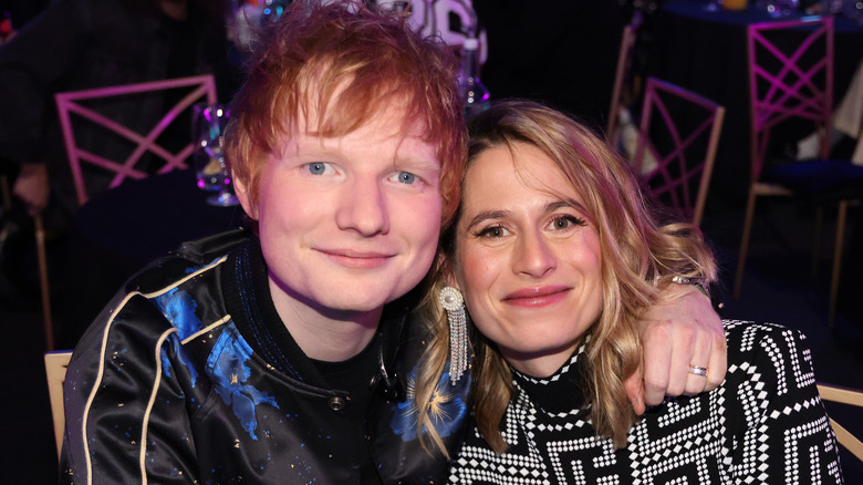 Ed Sheeran and Cherry Seaborn at 2022 BRIT Awards