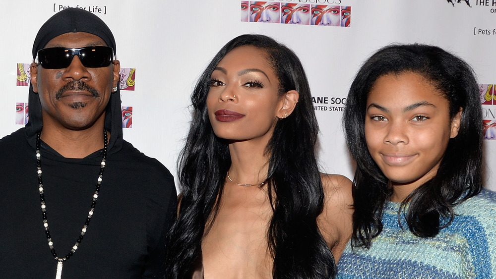 Eddie Murphy with daughters Shayne Murphy and Bella Murphy at an event