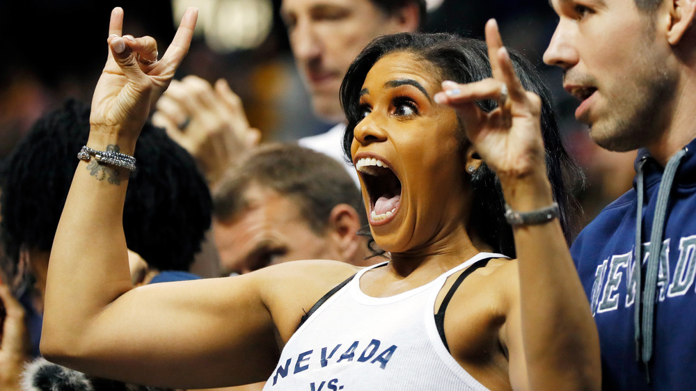 Danyelle Sargent cheering