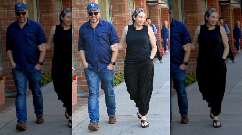 Stephanie Courtney and Scott Kolanach walking