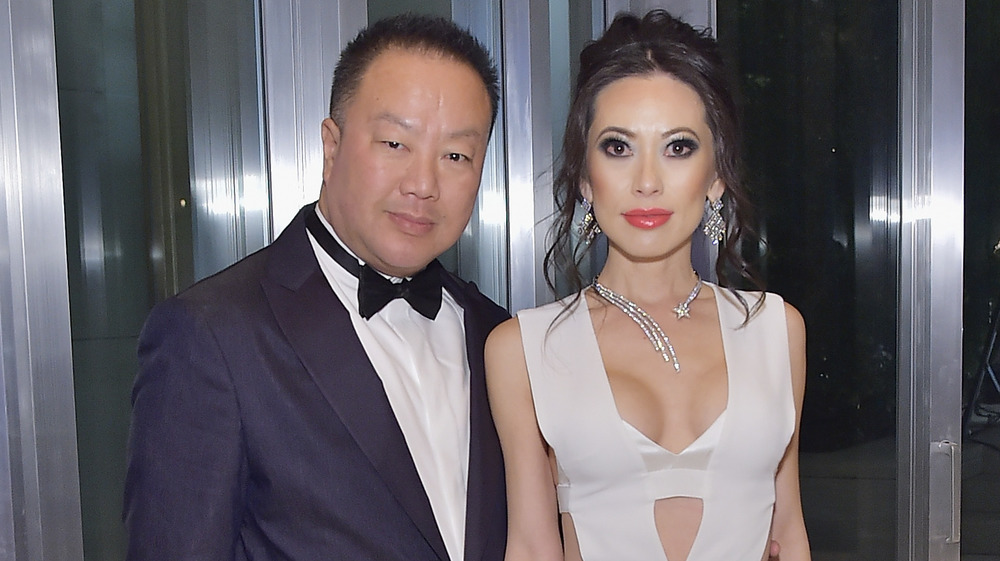 Dr. Gabriel Chiu and Christine Chiu posing at a black tie event