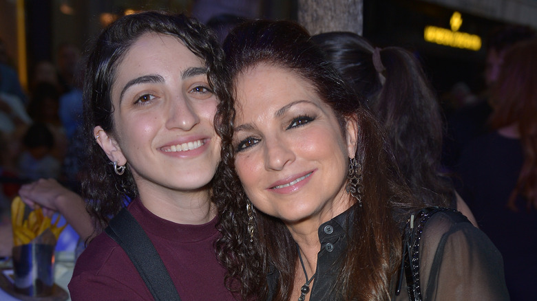 Emily Estefan and Gloria Estefan smiling