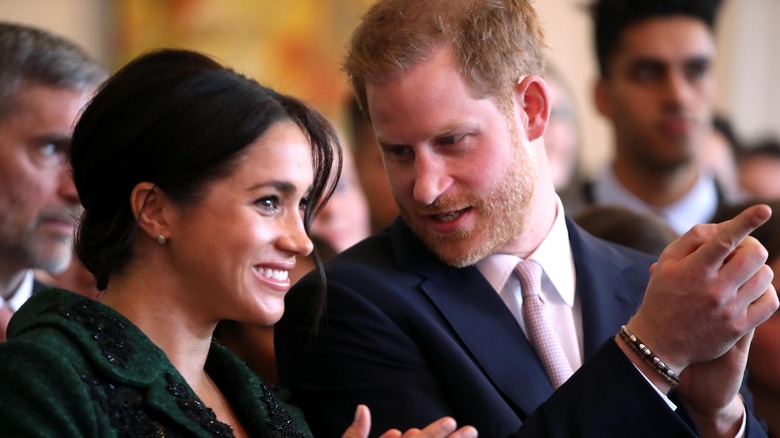 Prince Harry and Meghan Markle at an event