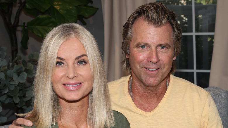 Eileen Davidson and Vincent Van Patten smiling