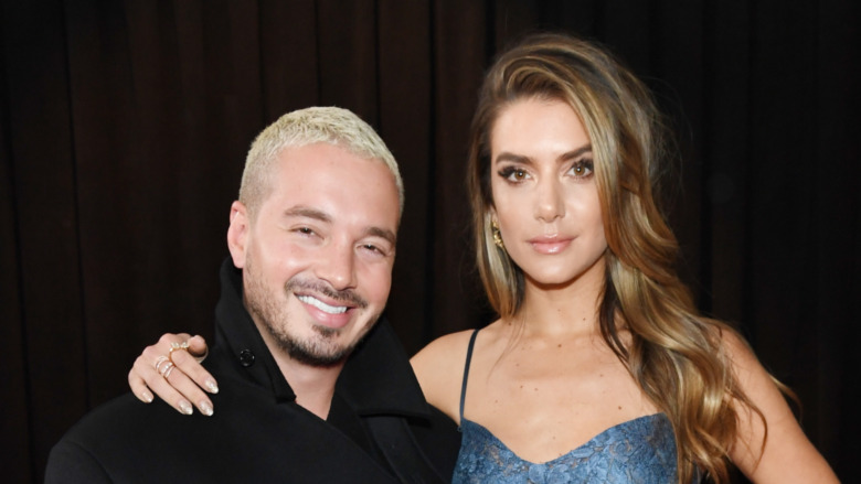 J Balvin and girlfriend Valentina Ferrer red carpet