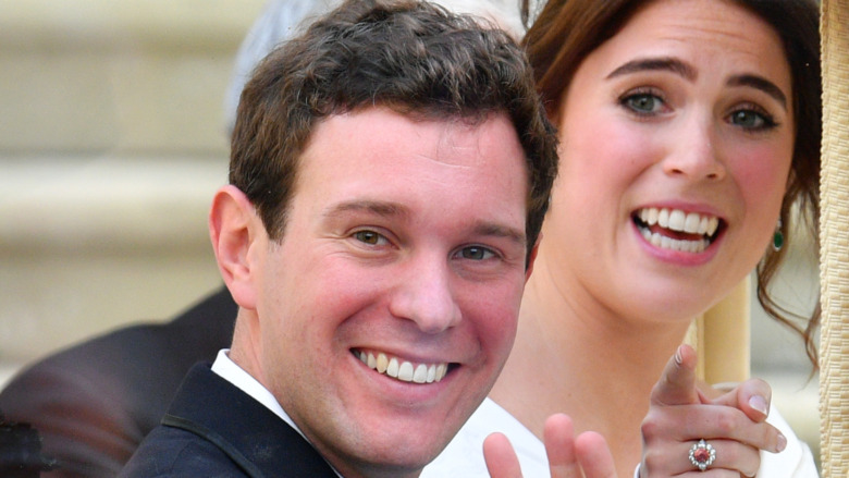 Jack Brooksbank and Princess Eugenie at their wedding