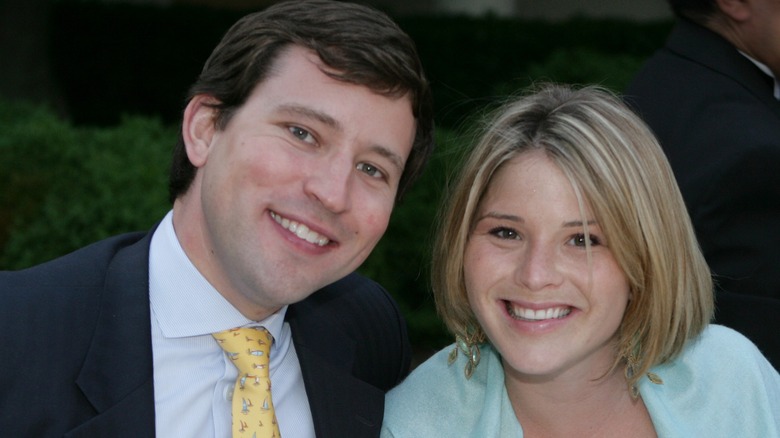 Henry Chase Hager and Jenna Bush Hager smiling