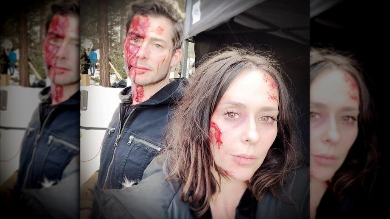 Jennifer Love Hewitt Brian Hallisay bloody makeup