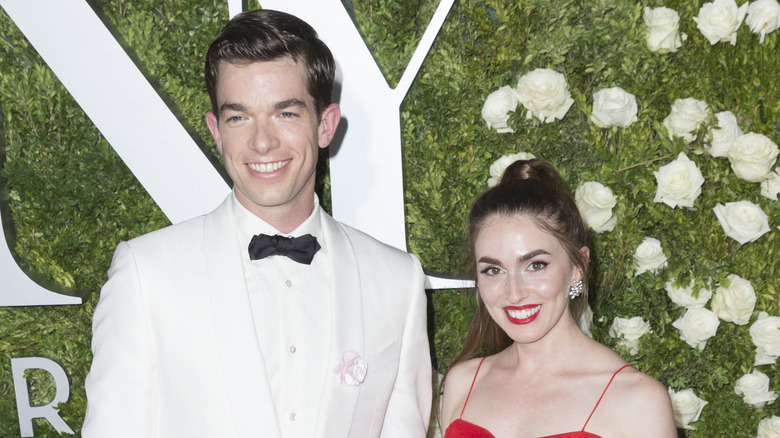 John Mulaney and Anna Marie Tendler smiling