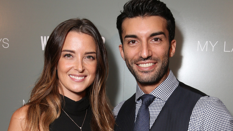 Emily Baldoni and Justin Baldoni posing