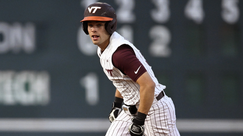 Jack Hurley playing for Virginia Tech