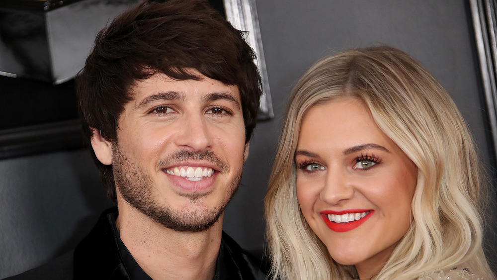 Morgan Evans and Kelsea Ballerini smiling