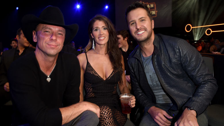 Kenny Chesney with Mary Nolan and Luke Bryan 