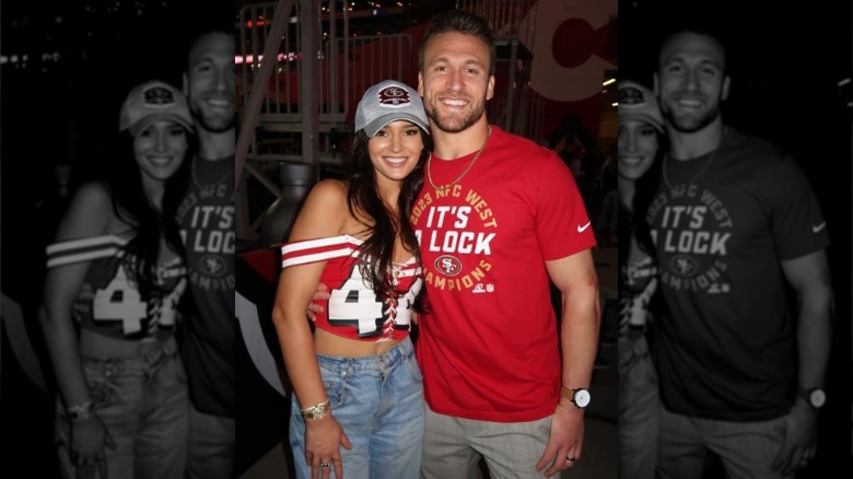 Kristin and Kyle Juszczyk smiling