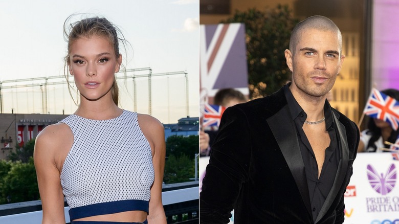 Nina Agdal Max George split image