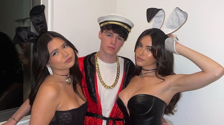 Nick Austin and Madison Beer dressed in costume