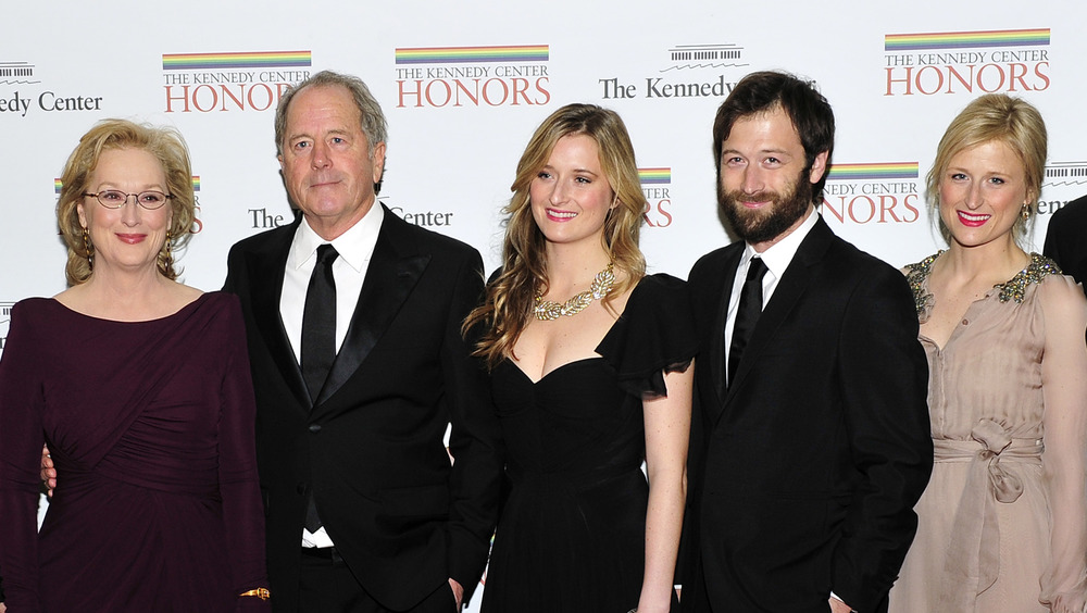 Meryl Streep with daughters, son, and husband