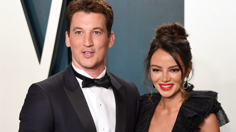 Keleigh Sperry and Miles Teller red carpet