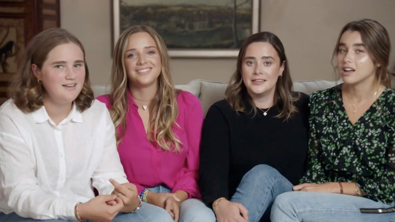 Naomi Biden and her sisters and cousin, talking to PBS NewsHour