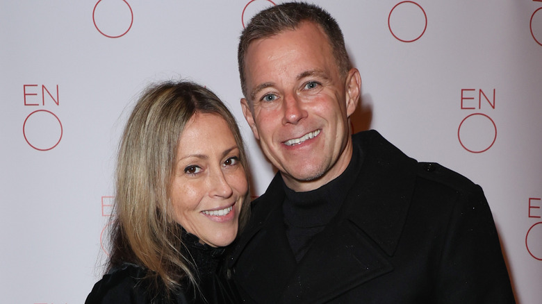 Nicole Appleton and Stephen Haines smiling