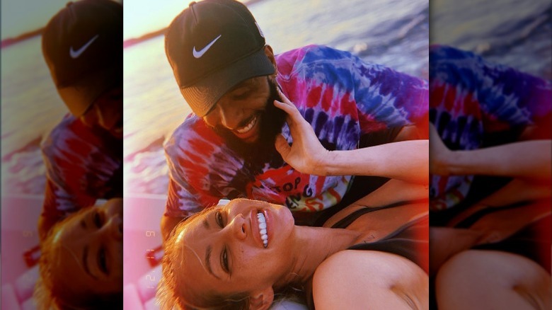 Lauren Wood and Odell Beckham, Jr. selfie