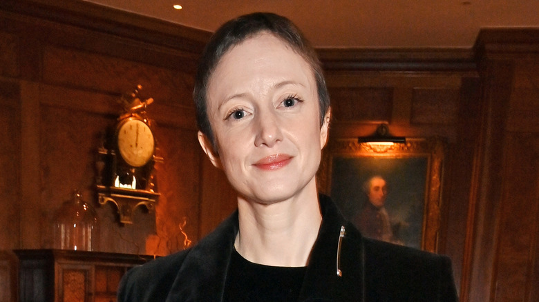 Andrea Riseborough smiling