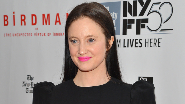 Andrea Riseborough smiling