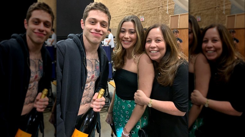 Pete Davidson, Casey Davidson, and their mom