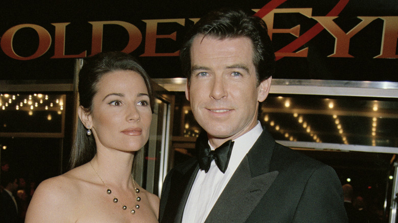 young Keely Shaye and Pierce Brosnan on the red carpet