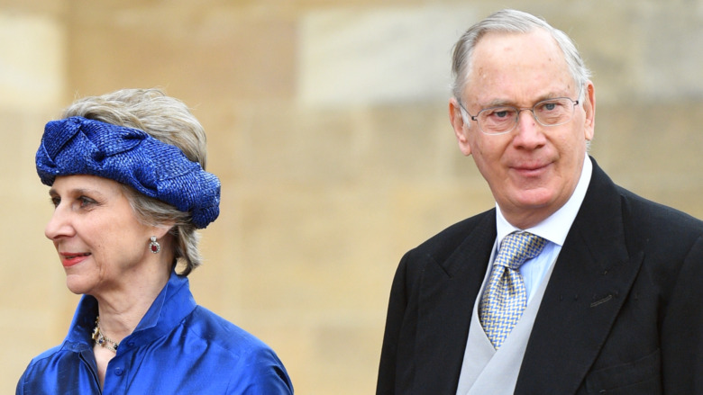 Prince Richard and his wife, Birgitte, walking 