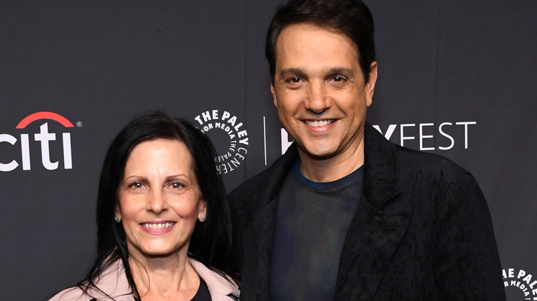 Ralph Macchio and Phyllis Fierro posing