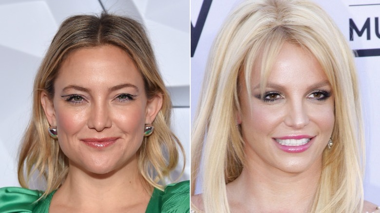 Kate Hudson, left, and Britney Spears, right