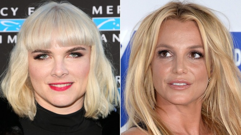 Victoria Asher, left, and Britney Spears, right