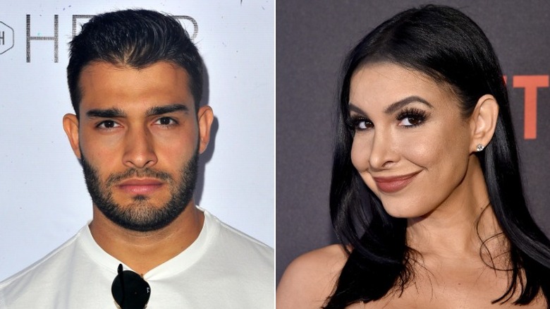 Sam Asghari and Mayra Veronica side by side