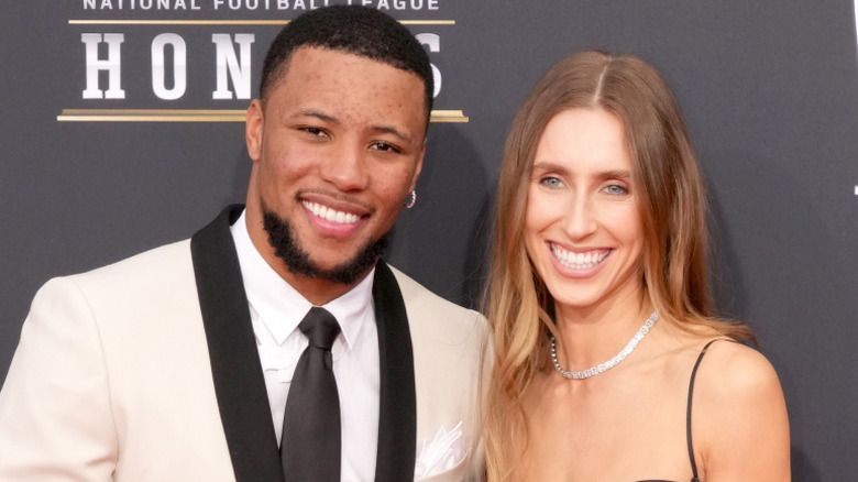 Saquon Barkley and Anna Congdon at NFL Honors