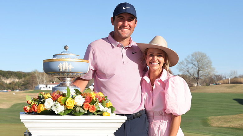 Scottie Scheffler and Meredith Scudder at Match Play