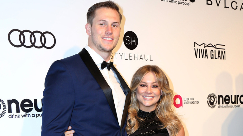 Andrew East and Shawn Johnson red carpet 