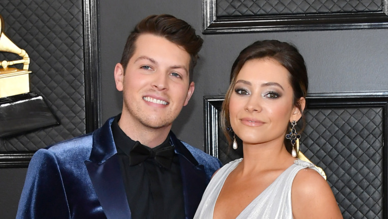 Josh Kerr and Taylor Dye on the red carpet