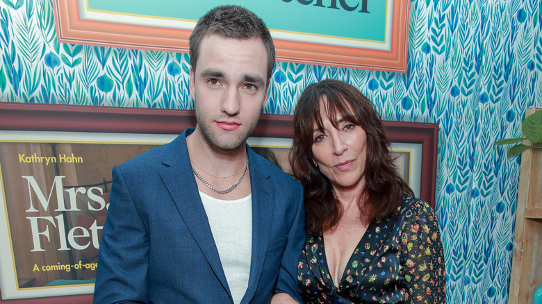 Katey Sagal and Jackson White posing