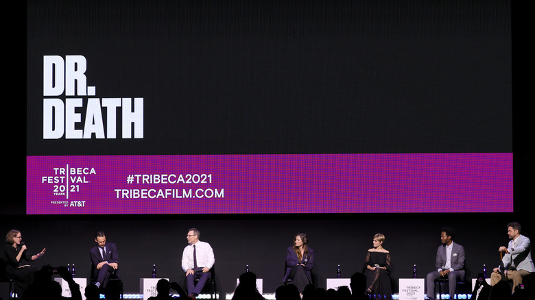 The cast of "Dr. Death" at a Tribeca Festival premiere