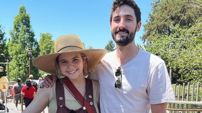 Bobbi Althoff and Cory Althoff smiling together